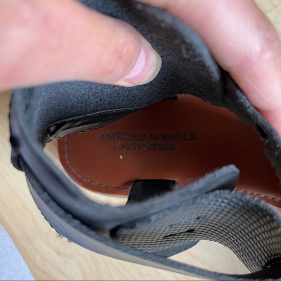 American Eagle Outfitters Ankle Hight Sandals Leather Buckle Straps Size 10 - Picture 5 of 10